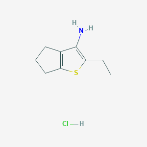 2-Ethyl-5,6-dihydro-4H-cyclopenta[b]thiophen-3-amine hydrochloride