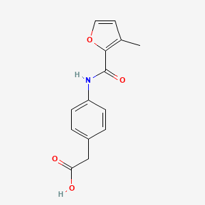 (4-[(3-Methylfuran-2-carbonyl)amino]phenyl)acetic acid