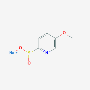 molecular formula C6H6NNaO3S B12981613 Sodium 5-methoxypyridine-2-sulfinate 