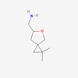 (1,1-Dimethyl-5-oxaspiro[2.4]heptan-6-yl)methanamine