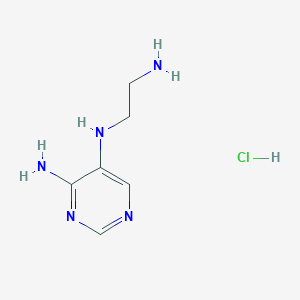 N5-(2-Aminoethyl)pyrimidine-4,5-diamine hydrochloride