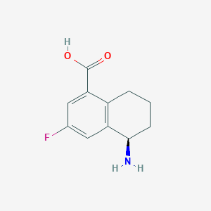 (R)-5-amino-3-fluoro-5,6,7,8-tetrahydronaphthalene-1-carboxylic acid hydrochloride