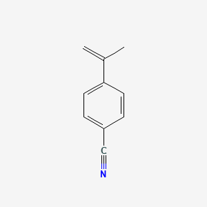 molecular formula C10H9N B12981716 4-(Prop-1-EN-2-YL)benzonitrile CAS No. 19956-03-7