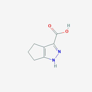 molecular formula C7H8N2O2 B1298174 1,4,5,6-Tetrahydrocyclopenta[c]pyrazole-3-carboxylic acid CAS No. 5932-32-1