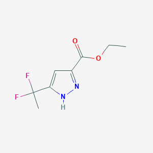 ethyl 5-(1,1-difluoroethyl)-1H-pyrazole-3-carboxylate