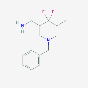 molecular formula C14H20F2N2 B12981777 (1-Benzyl-4,4-difluoro-5-methylpiperidin-3-yl)methanamine 