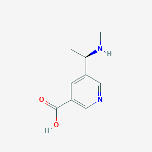 (R)-5-(1-(Methylamino)ethyl)nicotinic acid