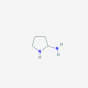 molecular formula C4H10N2 B12981798 Pyrrolidin-2-amine 