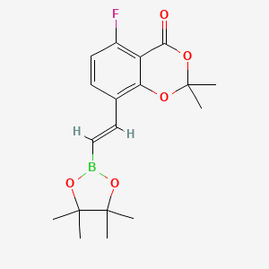 5-Fluoro-2,2-dimethyl-8-(2-(4,4,5,5-tetramethyl-1,3,2-dioxaborolan-2-yl)vinyl)-4H-benzo[d][1,3]dioxin-4-one