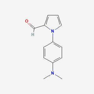 molecular formula C13H14N2O B1298186 1-(4-Dimethylamino-phenyl)-1H-pyrrole-2-carbaldehyde CAS No. 169036-55-9