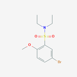 molecular formula C11H16BrNO3S B1298187 5-bromo-N,N-diethyl-2-methoxybenzenesulfonamide CAS No. 428471-30-1