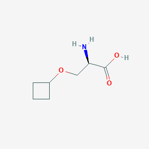 molecular formula C7H13NO3 B12981877 O-Cyclobutyl-D-serine 