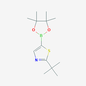 2-(tert-Butyl)-5-(4,4,5,5-tetramethyl-1,3,2-dioxaborolan-2-yl)thiazole