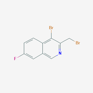 4-Bromo-3-(bromomethyl)-7-fluoroisoquinoline