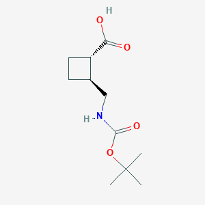 (1S,2S)-2-(((tert-Butoxycarbonyl)amino)methyl)cyclobutanecarboxylic acid