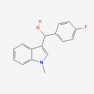 (4-Fluorophenyl)(1-methyl-1H-indol-3-yl)methanol