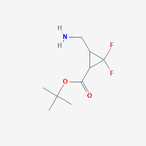 tert-Butyl 3-(aminomethyl)-2,2-difluorocyclopropanecarboxylate