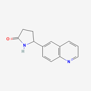 5-(Quinolin-6-yl)pyrrolidin-2-one