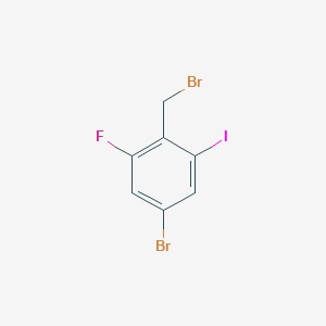 5-Bromo-2-(bromomethyl)-1-fluoro-3-iodobenzene