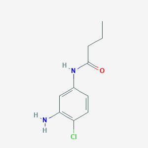 molecular formula C10H13ClN2O B1298207 N-(3-amino-4-chlorophenyl)butanamide CAS No. 637316-74-6
