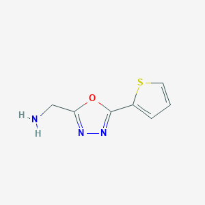 (5-(Thiophen-2-yl)-1,3,4-oxadiazol-2-yl)methanamine