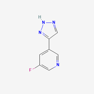 3-Fluoro-5-(1H-1,2,3-triazol-5-yl)pyridine