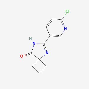 6-(6-Chloropyridin-3-yl)-5,7-diazaspiro[3.4]oct-5-en-8-one