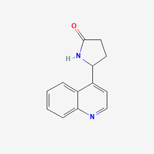 5-(Quinolin-4-yl)pyrrolidin-2-one