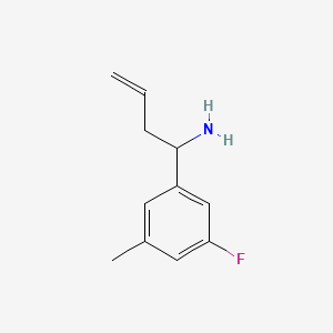 1-(3-Fluoro-5-methylphenyl)but-3-en-1-amine