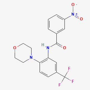 N-(2-Morpholino-5-(trifluoromethyl)phenyl)-3-nitrobenzamide