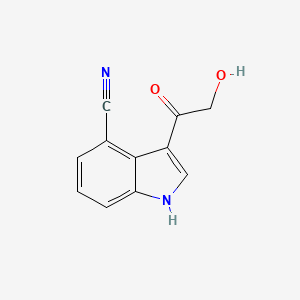 3-(2-Hydroxyacetyl)-1H-indole-4-carbonitrile