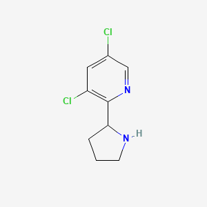 3,5-Dichloro-2-(pyrrolidin-2-yl)pyridine