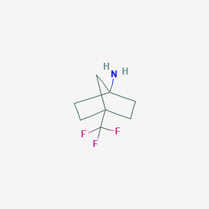 molecular formula C8H12F3N B12982310 4-(Trifluoromethyl)bicyclo[2.2.1]heptan-1-amine 