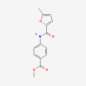 molecular formula C14H13NO4 B1298232 Methyl 4-[(5-methylfuran-2-carbonyl)amino]benzoate CAS No. 540533-39-9