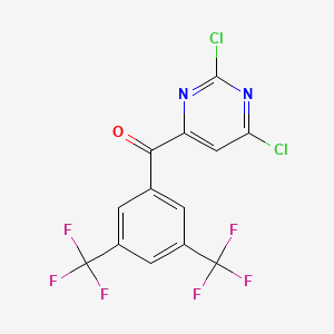 (3,5-Bis(trifluoromethyl)phenyl)(2,6-dichloropyrimidin-4-yl)methanone