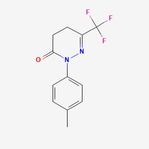 2-p-Tolyl-6-(trifluoromethyl)-4,5-dihydropyridazin-3(2H)-one