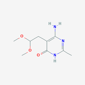 6-Amino-5-(2,2-dimethoxyethyl)-2-methylpyrimidin-4(1H)-one