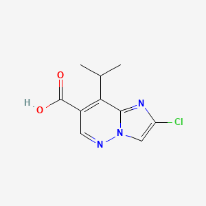 2-Chloro-8-isopropylimidazo[1,2-b]pyridazine-7-carboxylic acid