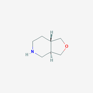 molecular formula C7H13NO B12982456 (3aR,7aS)-octahydrofuro[3,4-c]pyridine 