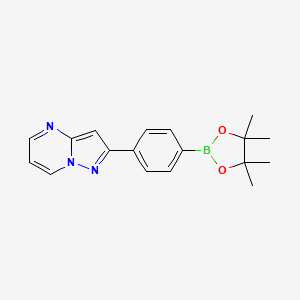 2-(4-(4,4,5,5-Tetramethyl-1,3,2-dioxaborolan-2-yl)phenyl)pyrazolo[1,5-a]pyrimidine