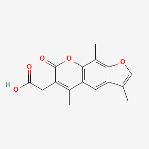 molecular formula C16H14O5 B1298248 (3,5,9-trimethyl-7-oxo-7H-furo[3,2-g]chromen-6-yl)acetic acid CAS No. 664366-04-5