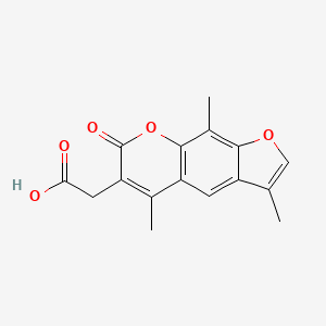 (3,5,9-trimethyl-7-oxo-7H-furo[3,2-g]chromen-6-yl)acetic acid