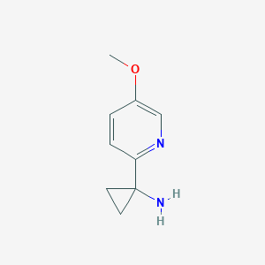 1-(5-Methoxypyridin-2-yl)cyclopropan-1-amine