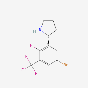 (R)-2-(5-Bromo-2-fluoro-3-(trifluoromethyl)phenyl)pyrrolidine