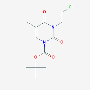 tert-Butyl 3-(2-chloroethyl)-5-methyl-2,4-dioxo-1,2,3,4-tetrahydropyrimidine-1-carboxylate