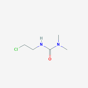 molecular formula C5H11ClN2O B12982519 3-(2-Chloroethyl)-1,1-dimethylurea CAS No. 71162-62-4