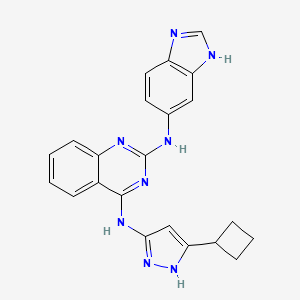 N~2~-(1h-Benzimidazol-6-Yl)-N~4~-(5-Cyclobutyl-1h-Pyrazol-3-Yl)quinazoline-2,4-Diamine