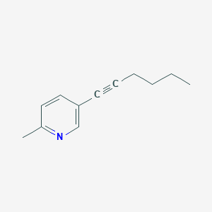 5-(1-Hexynyl)-2-methylpyridine