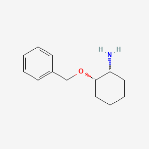 molecular formula C13H19NO B12982577 (1R,2S)-2-(Benzyloxy)cyclohexan-1-amine 