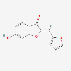 molecular formula C13H8O4 B1298258 (2Z)-2-(2-furylmethylene)-6-hydroxy-1-benzofuran-3(2H)-one CAS No. 620545-85-9
